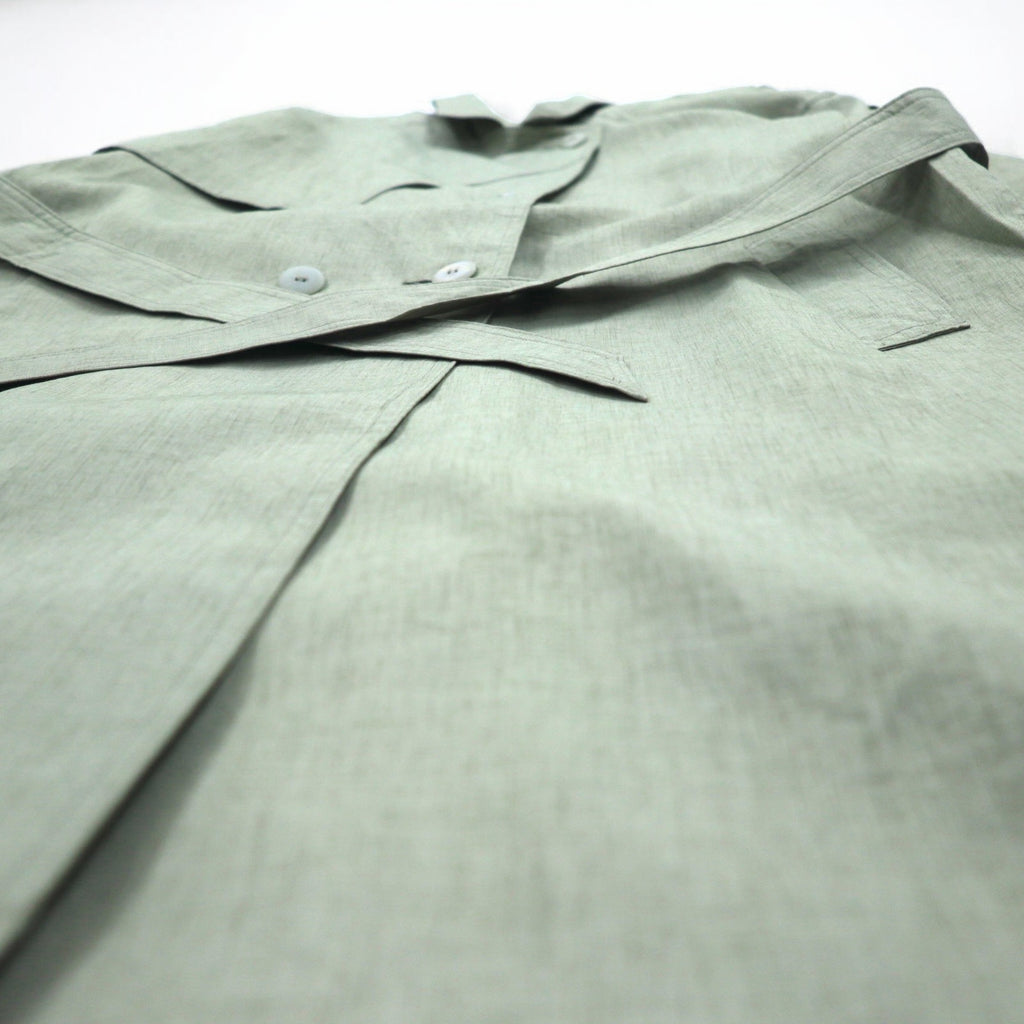 Vintage Trench Coat Collection Elegante Trench Coat L Khaki Belted DIVISIN OF THUNDER BAY