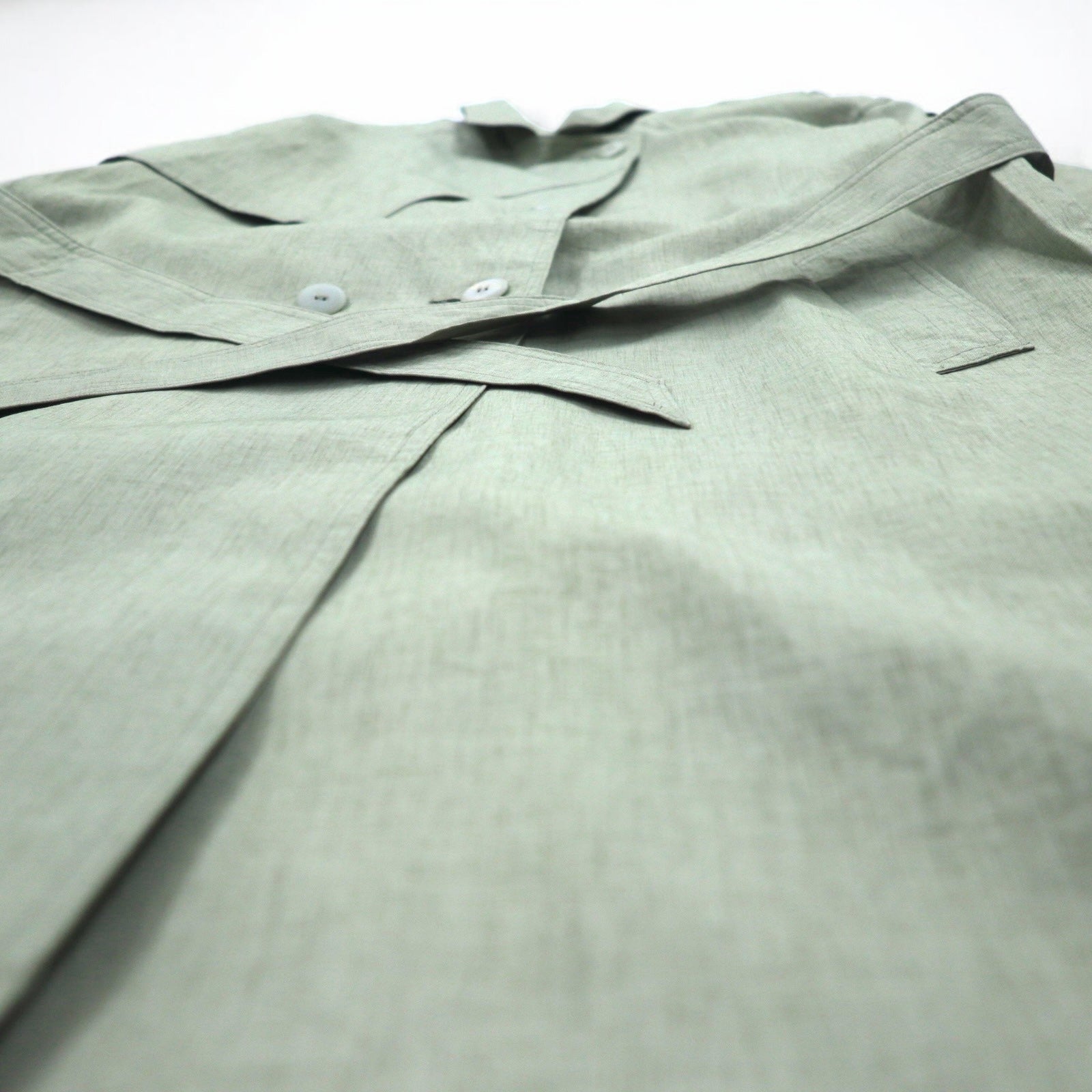 Vintage Trench Coat Collection Elegante Trench Coat L Khaki Belted DIVISIN OF THUNDER BAY