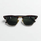 Ray-Ban Clubmaster Half-Rim Sunglasses, Brown, RB3016 W0366 51-21 3N