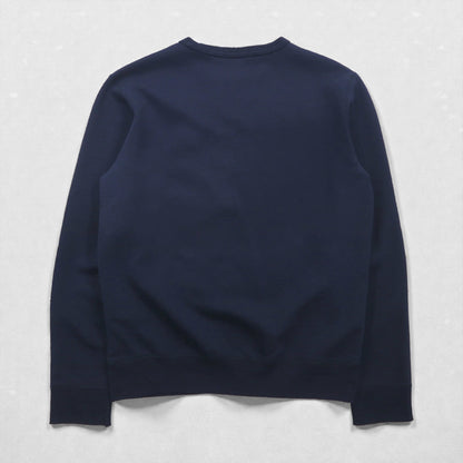 Polo Ralph Lauren ビッグポニー 刺繡 前V スウェット トレーナー S ネイビー コットン
