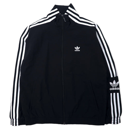 日本然リトテ-古着オンライン-adidas Originals トラックジャケット ジャージ M ブラック ナイロン 3ストライプ トレフォイルロゴ Women's Lock Up Track Top ED7538-Adidas Originals Track Jacket Jersey M Black Nylon 3 Striped Trefile Logo Women's Lock Up Top ED7538