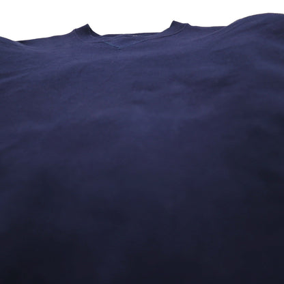 SANTEE 90s USA VintageSweatshirt ブランク ヘビーウェイト 前V スウェット トレーナー L ネイビー 無地 90年代 USA製