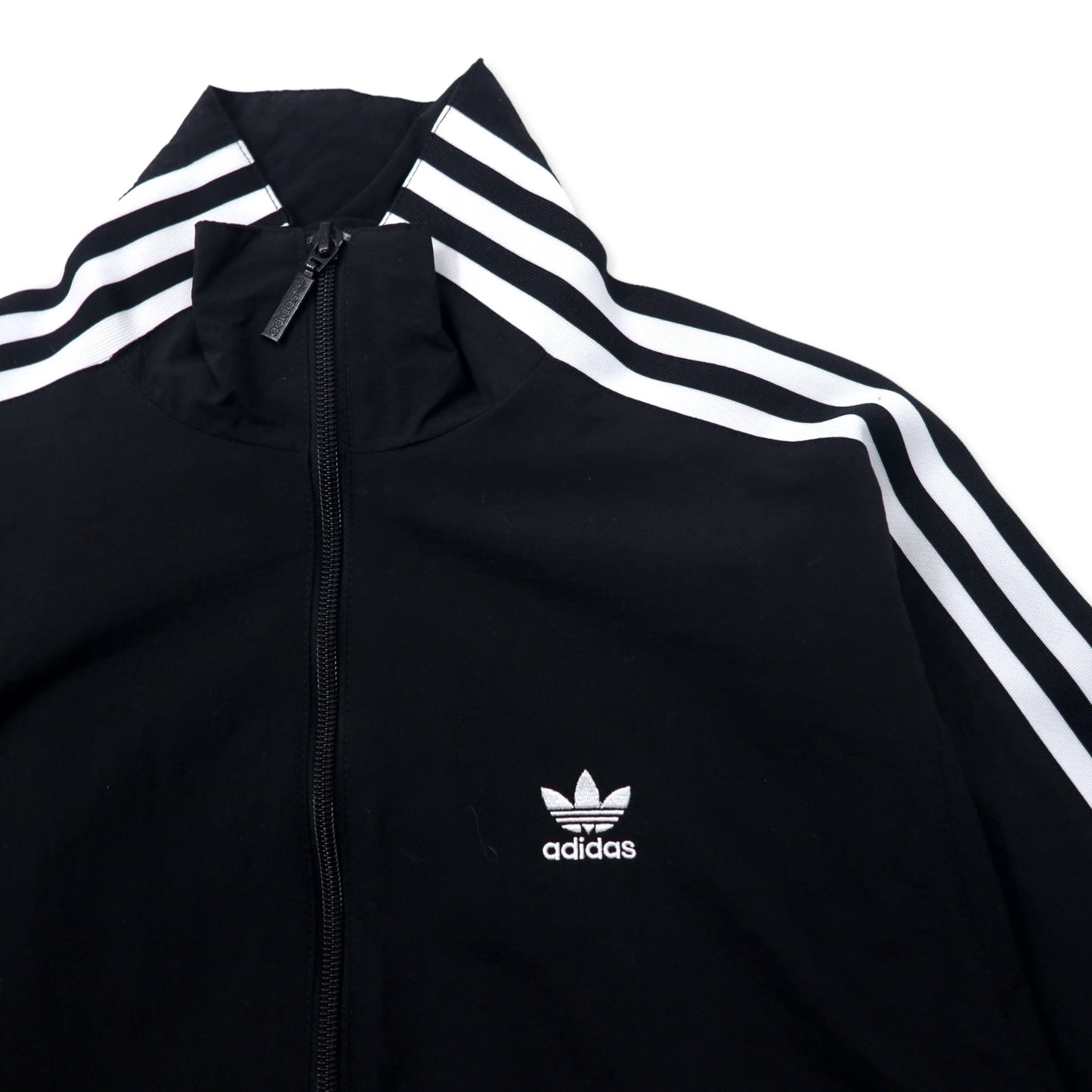 adidas Originals トラックジャケット ジャージ M ブラック ナイロン 3ストライプ トレフォイルロゴ Women's Lock Up Track Top ED7538