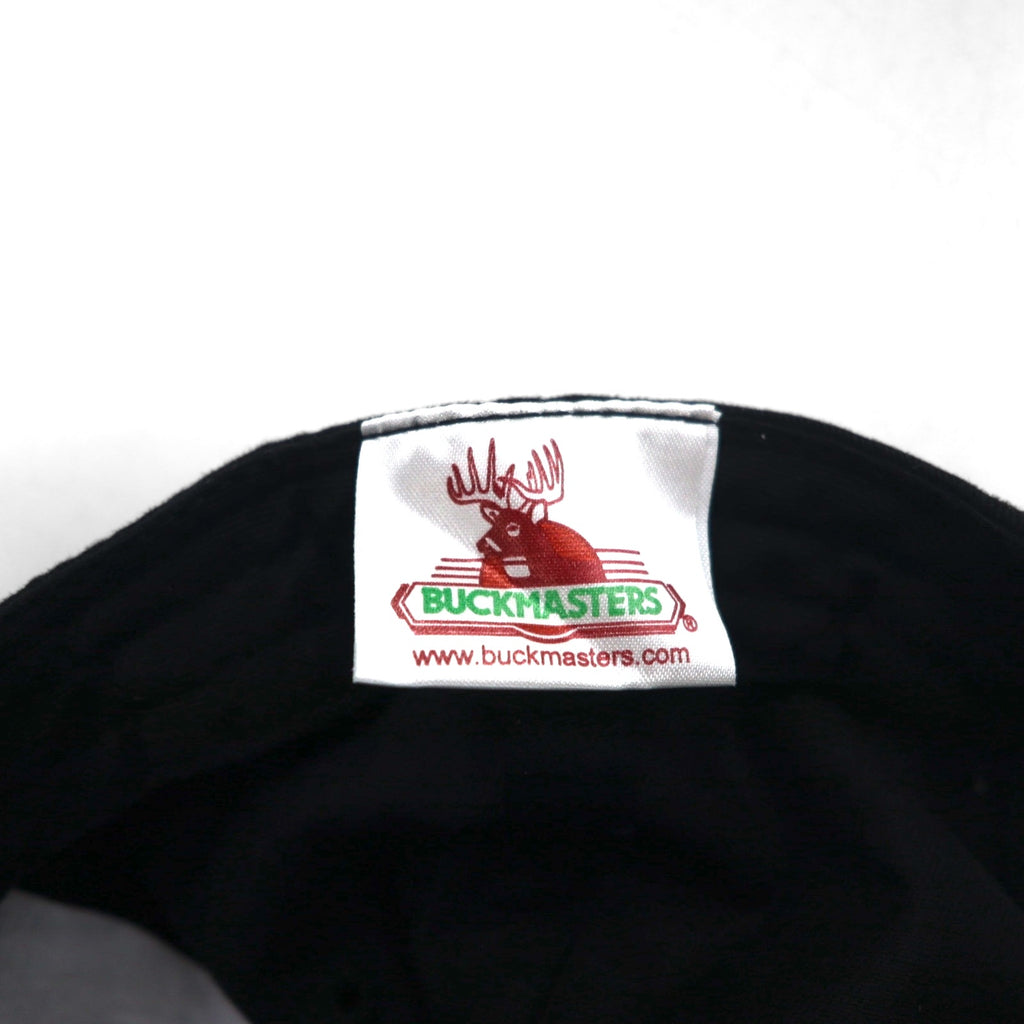 BUCKMASTERS Real Tree Camo Switching Outdoor Cap FREE Belt Black Animal Embroidery