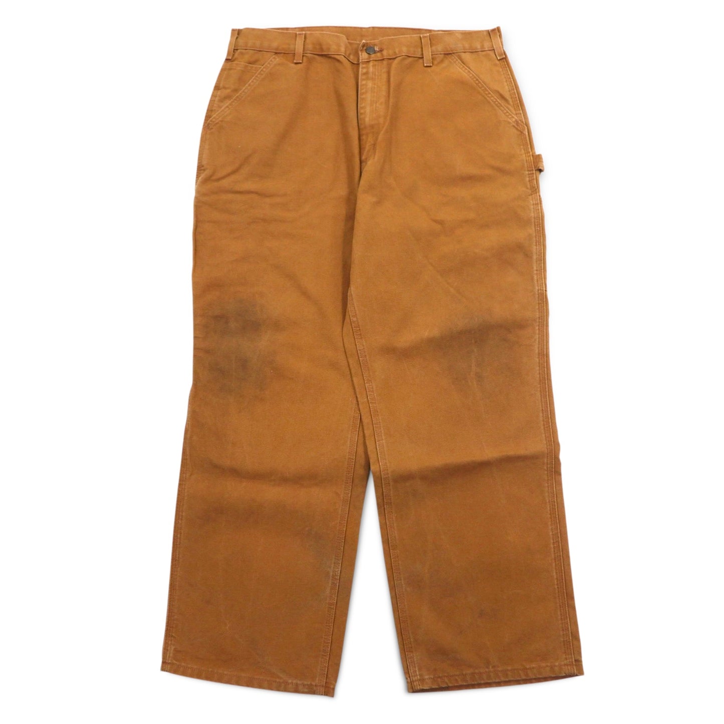carhartt ルーズフィット ダック ペインターパンツ L ブラウン ウォッシュド B11-BRN メキシコ製