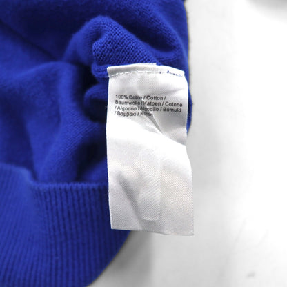 LACOSTE ハーフジップ  ニット セーター L ブルー コットン AH9433