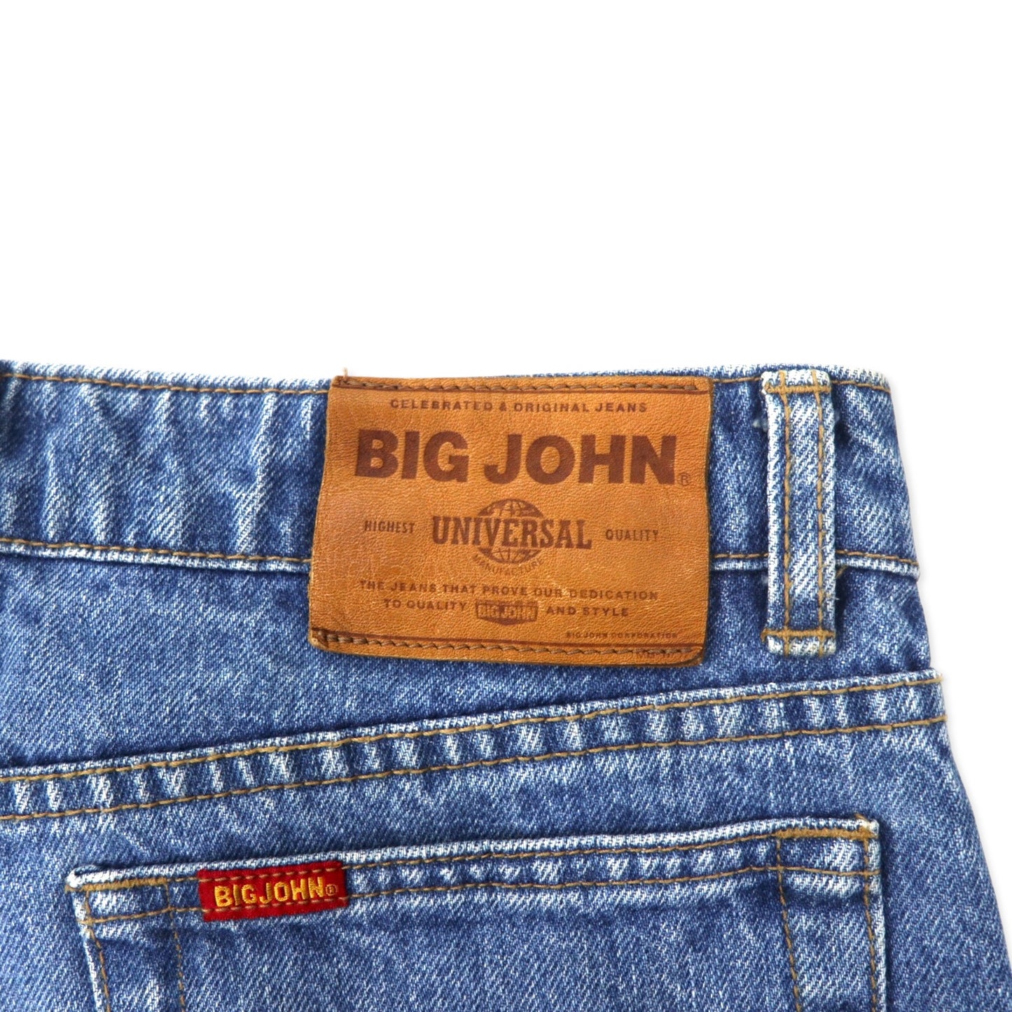 BIG JOHN テーパード デニムパンツ 31 ブルー コットン 日本製