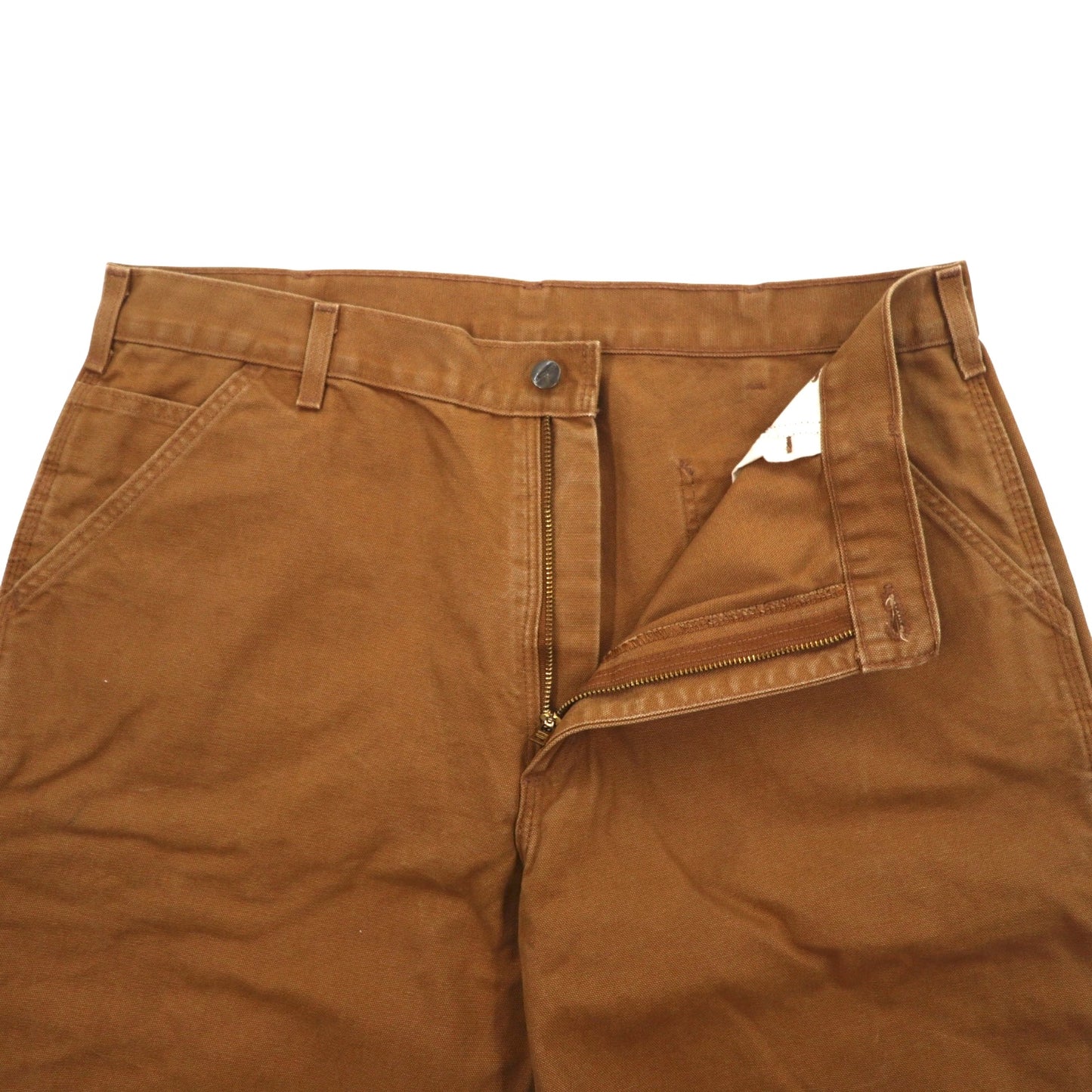 carhartt ルーズフィット ダック ペインターパンツ L ブラウン ウォッシュド B11-BRN メキシコ製