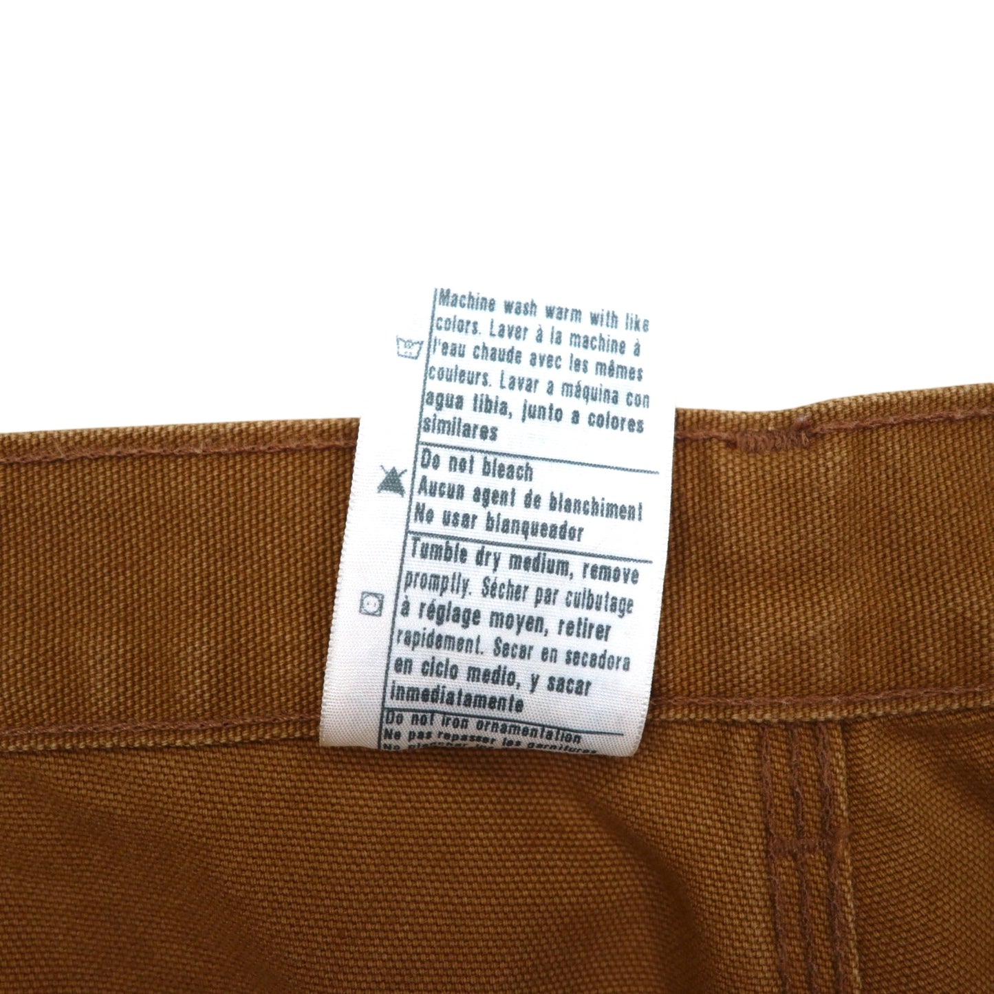 carhartt ルーズフィット ダック ペインターパンツ L ブラウン ウォッシュド B11-BRN メキシコ製