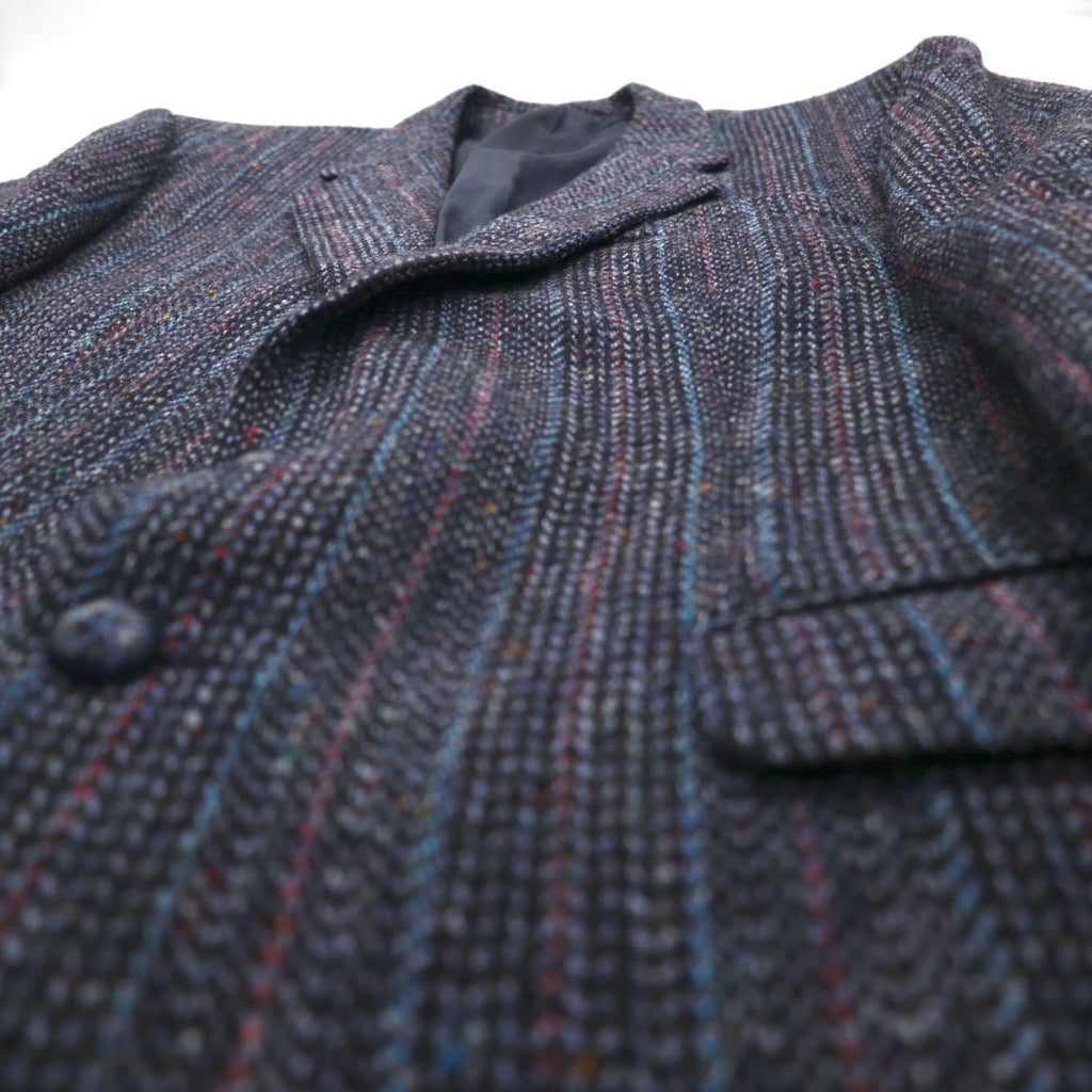 Harris Tweed ツイード 2B テーラードジャケット ブレザー L ウール ヘリンボーン ストライプ BIRKDALE スコットランド製