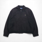 Ralph Lauren 90s Swing Top Harrington Jacket, XL, Black, Check Lining, Small Pony Embroidery
