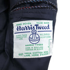 Harris Tweed ツイード 2B テーラードジャケット ブレザー L ウール ヘリンボーン ストライプ BIRKDALE スコットランド製