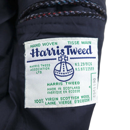 Harris Tweed ツイード 2B テーラードジャケット ブレザー L ウール ヘリンボーン ストライプ BIRKDALE スコットランド製