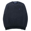 POLO RALPH LAUREN クルーネック ピマコットン ニット セーター M グレー スモールポニー刺繍