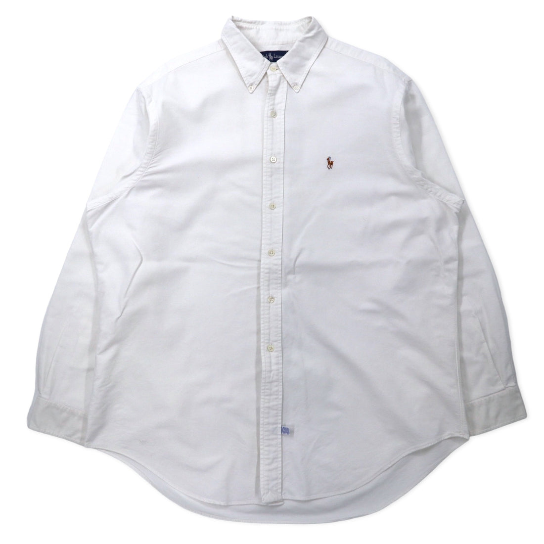 日本然リトテ-古着オンライン-Ralph Lauren オックスフォード ボタンダウンシャツ 17.5-35 ホワイト コットン スモールポニー刺繍 ビッグサイズ-Ralph Lauren Oxford button-down Shirts 17.5-35 White Cotton Small Pony Embroidery Big Size