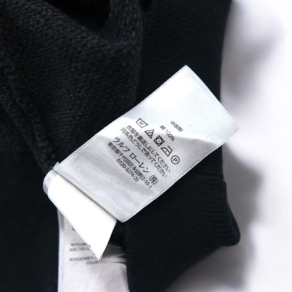 POLO RALPH LAUREN クルーネック ピマコットン ニット セーター M グレー スモールポニー刺繍