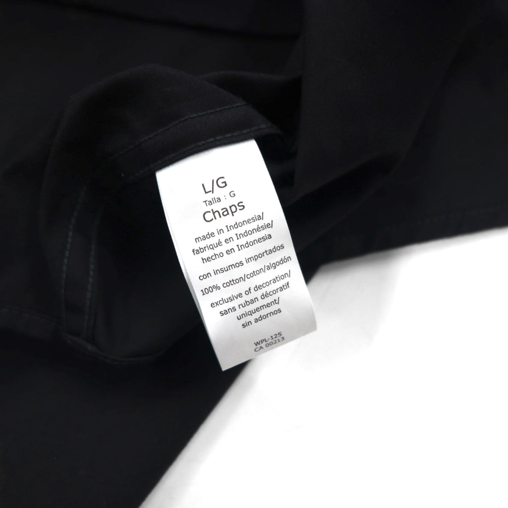 CHAPS Ralph Lauren ボタンダウン シャツ L ブラック エルボーパッチ 未使用品
