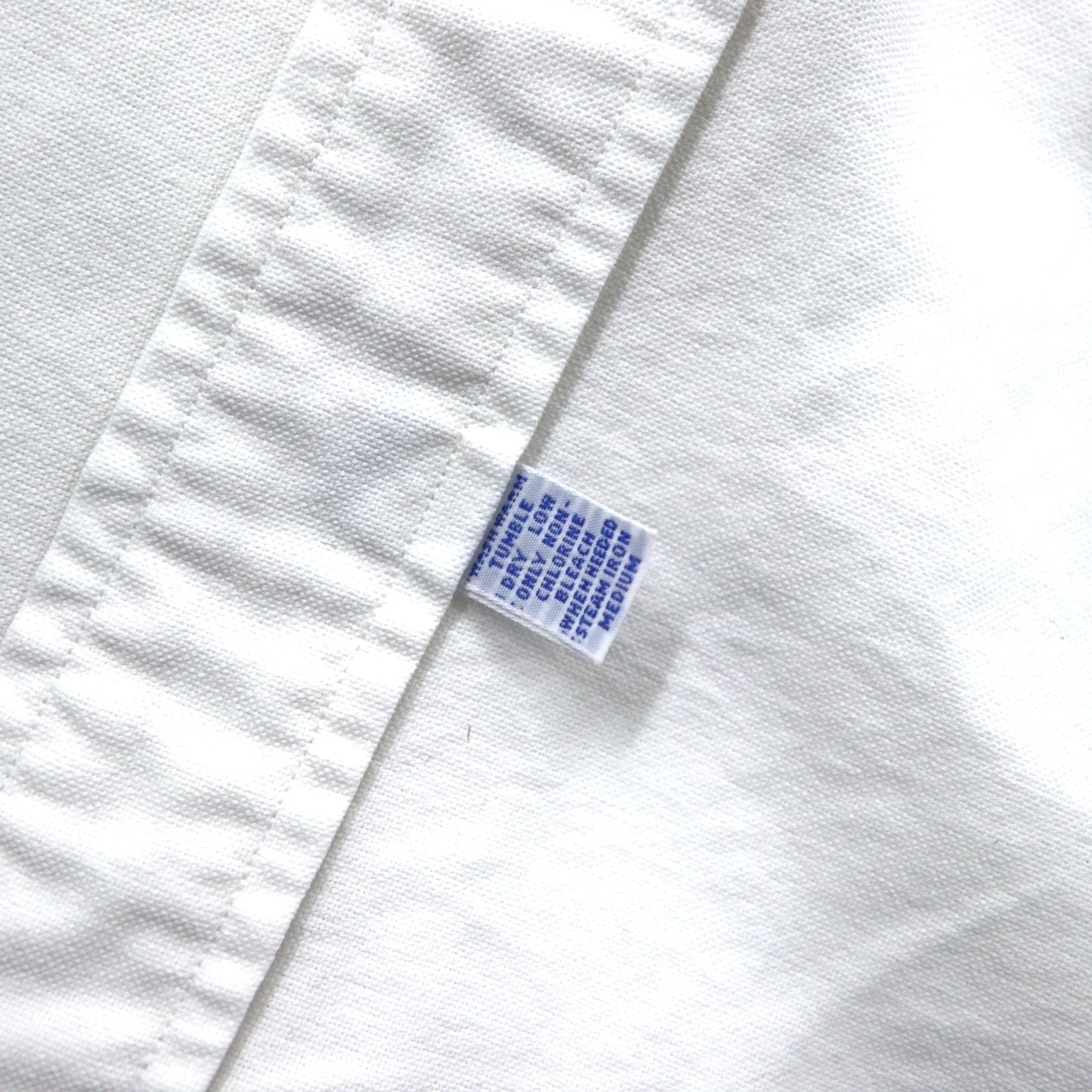 Ralph Lauren オックスフォード ボタンダウンシャツ 17.5-35 ホワイト コットン スモールポニー刺繍 ビッグサイズ