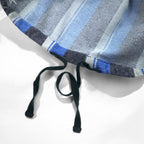 stussy Chanel logo Mexican hoodie L Blue striped cotton back logo print