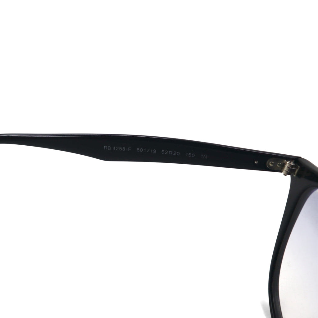 Ray-Ban Wellington Sunglasses, Black, RB4258-F, 601/19, 52-20, 1N, Made in Italy