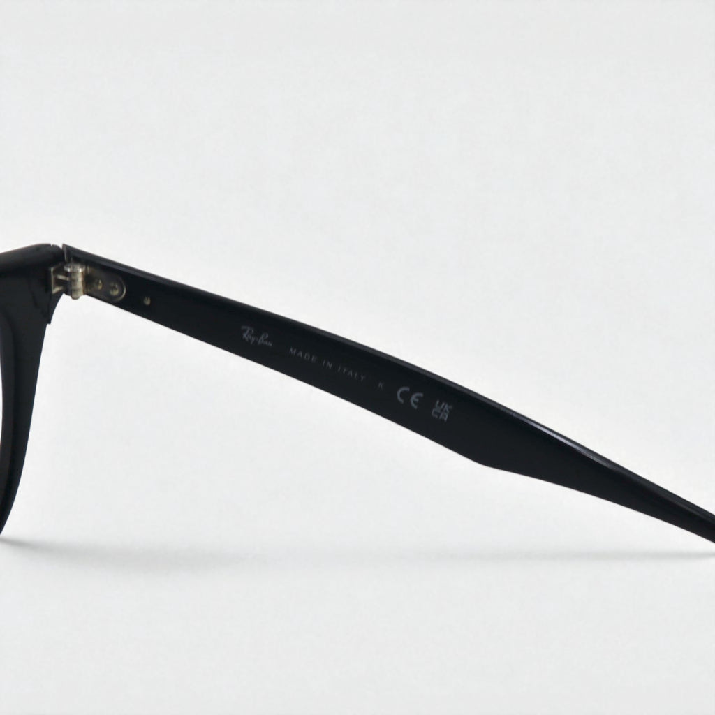 Ray-Ban Wellington Sunglasses, Black, RB4258-F, 601/19, 52-20, 1N, Made in Italy