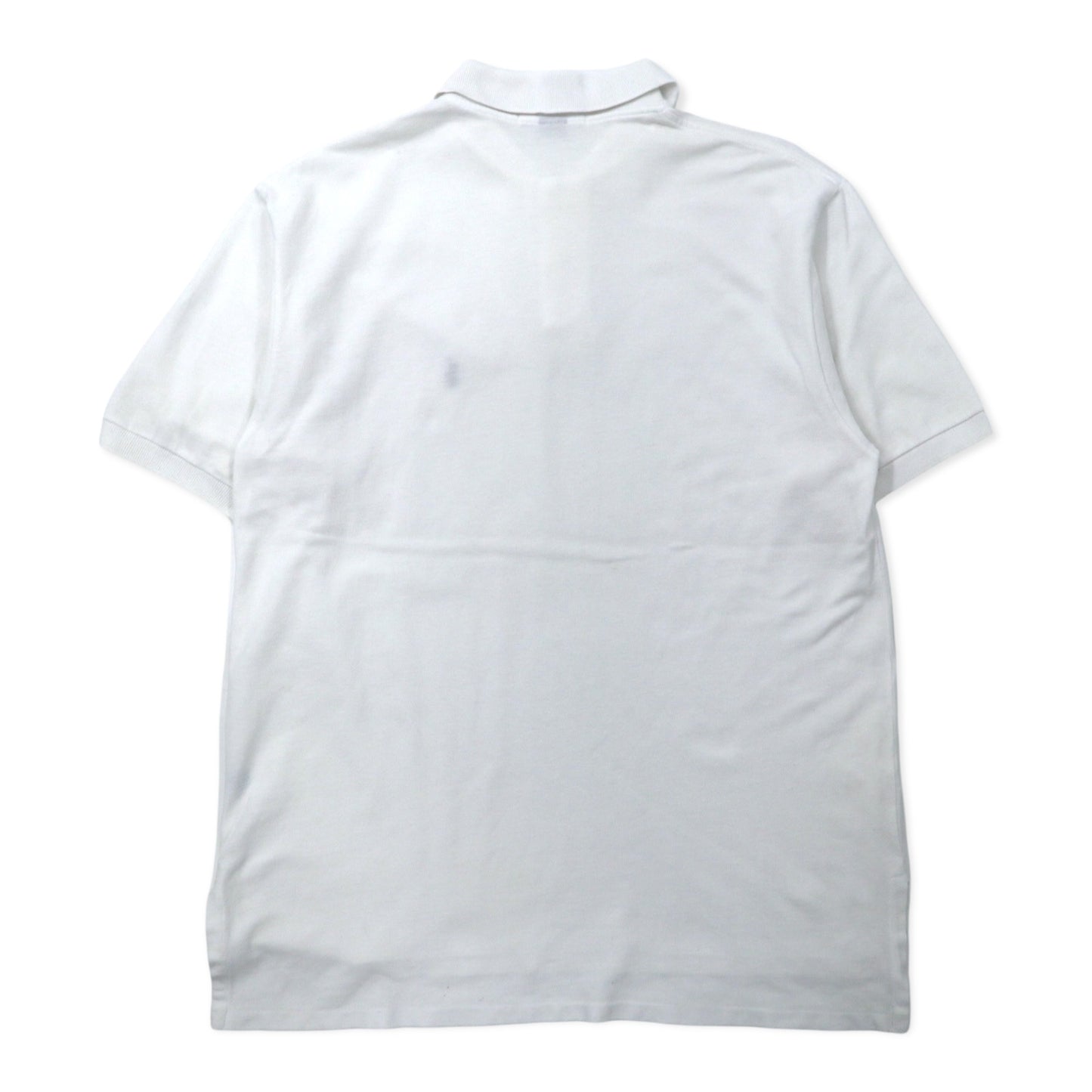 Polo by Ralph Lauren USA製 ポロシャツ L ホワイト コットン 鹿の子 スモールポニー刺繍