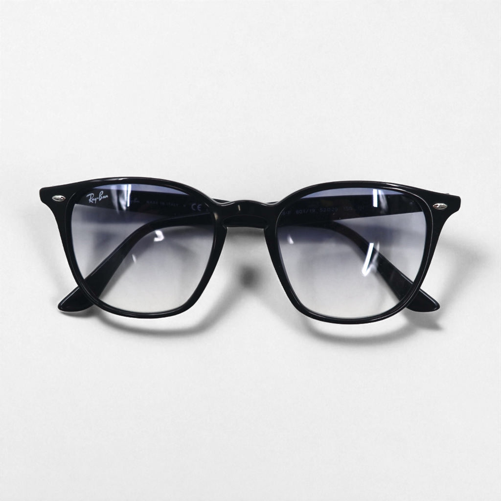 Ray-Ban Wellington Sunglasses, Black, RB4258-F, 601/19, 52-20, 1N, Made in Italy