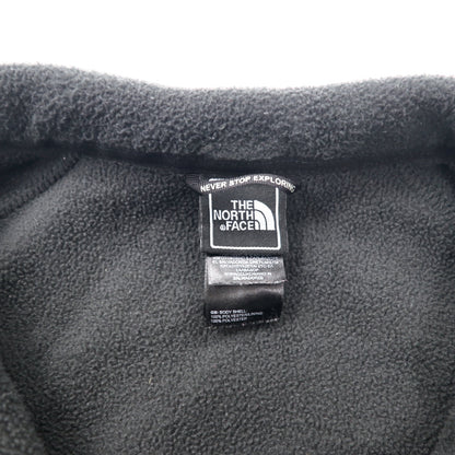 THE NORTH FACE フルジップ フリースジャケット L ブラック ポリエステル ワンポイントロゴ刺繍