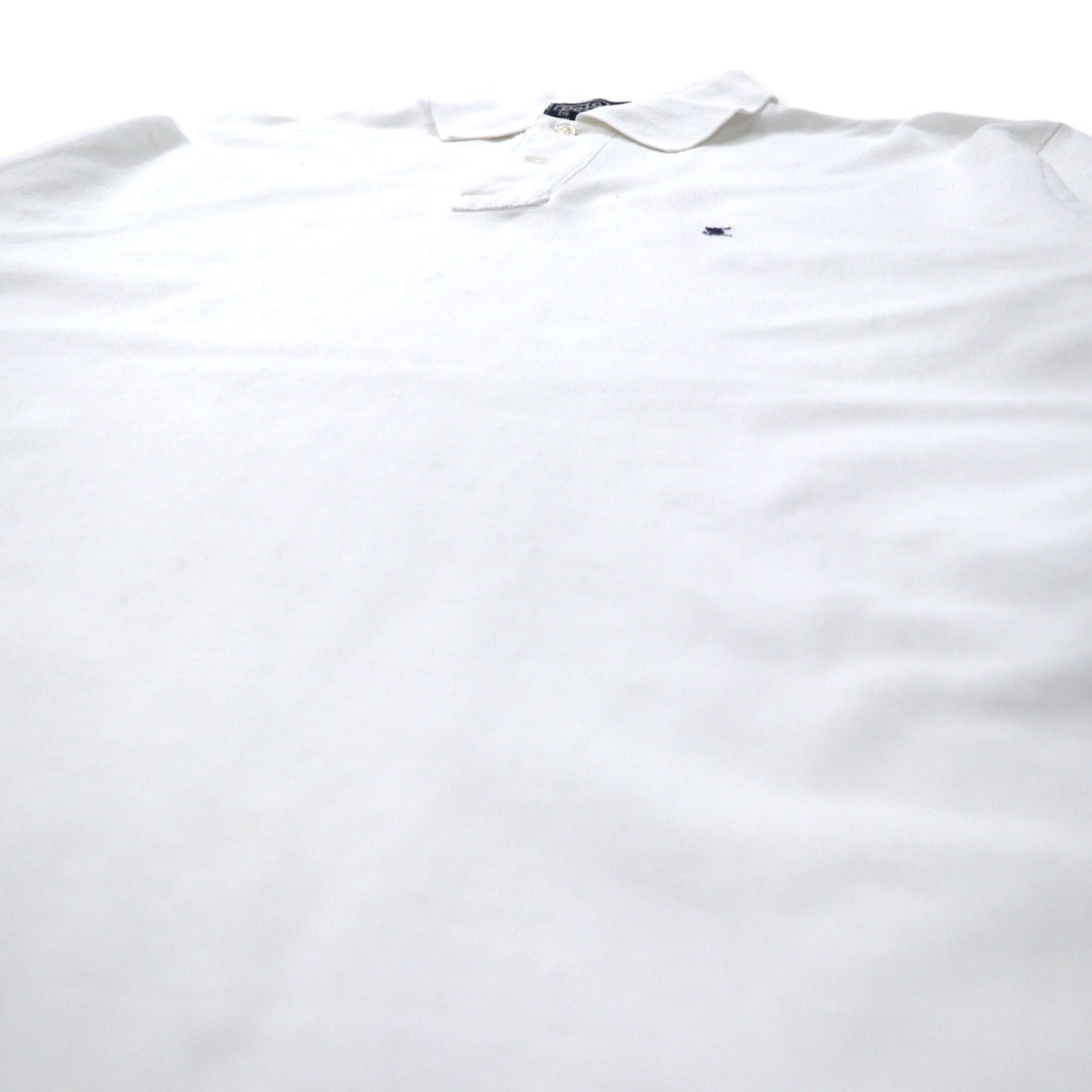 Polo by Ralph Lauren USA製 ポロシャツ L ホワイト コットン 鹿の子 スモールポニー刺繍