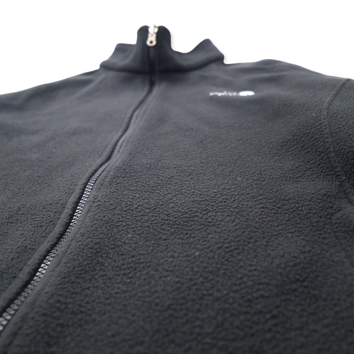 THE NORTH FACE フルジップ フリースジャケット L ブラック ポリエステル ワンポイントロゴ刺繍