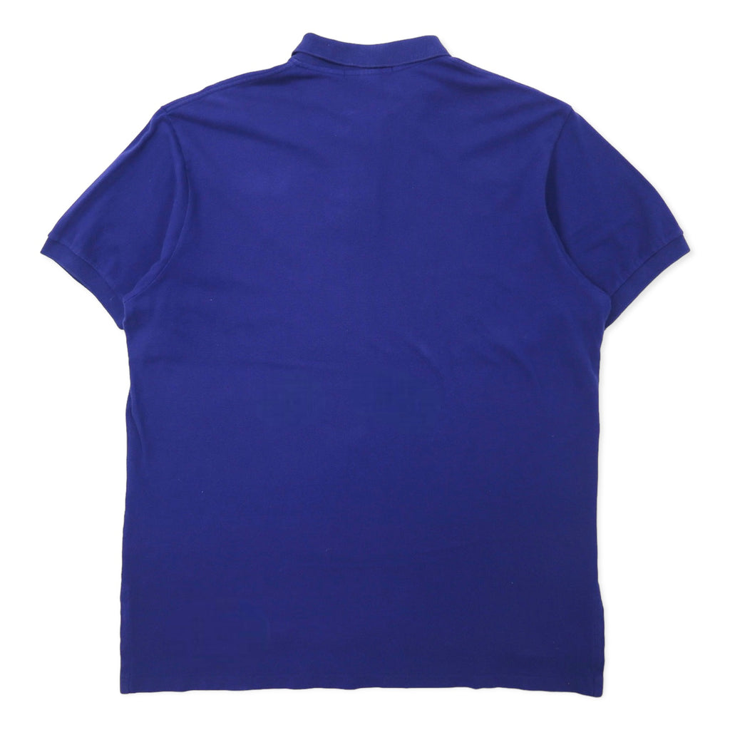 Polo by Ralph Lauren Polo Shirt XL Blue Cotton Pique Small Pony Embroidery Big Size