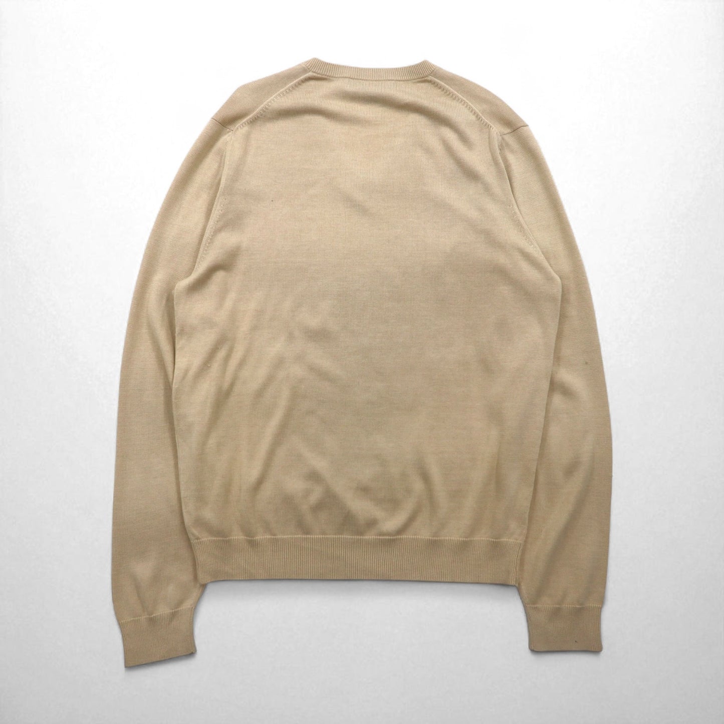 Brooks Brothers セーター Vネック シルクニット セーター L ベージュ コットン COUNTRY CLUB