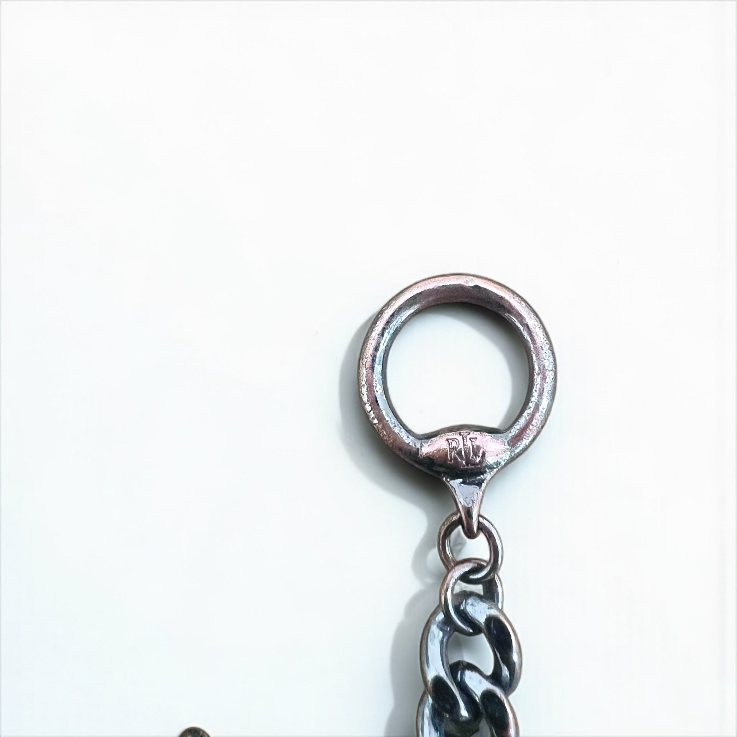 RALPH LAUREN Curb Chain Toggle Bracelet in Silver