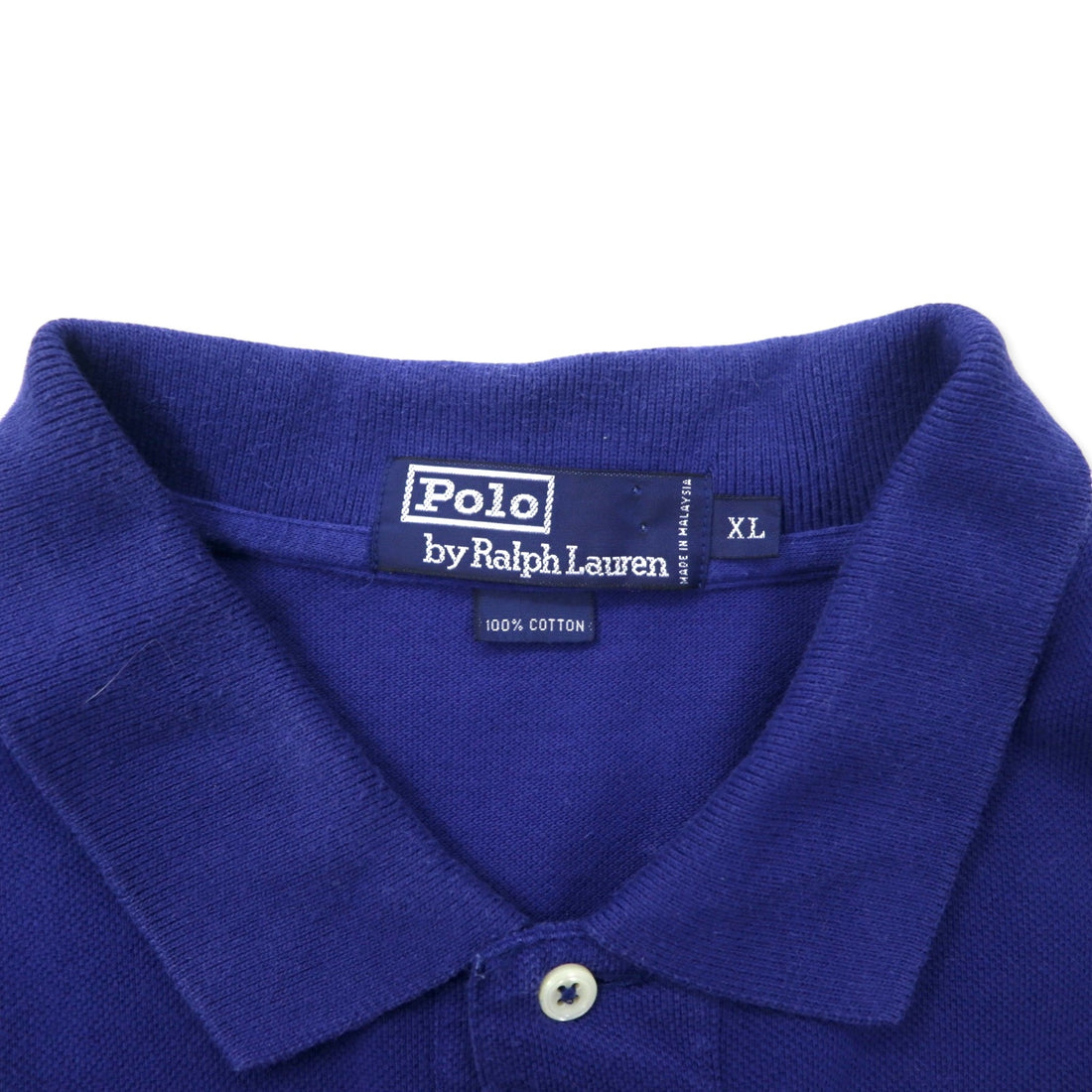 Polo by Ralph Lauren Polo Shirt XL Blue Cotton Pique Small Pony Embroidery Big Size