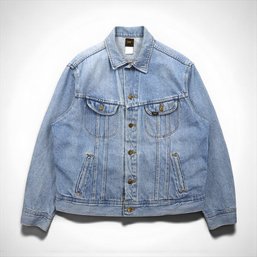 Lee 1980s 101-J Denim Jacket, Size L, Indigo, MR RIDERS PATD-153438
