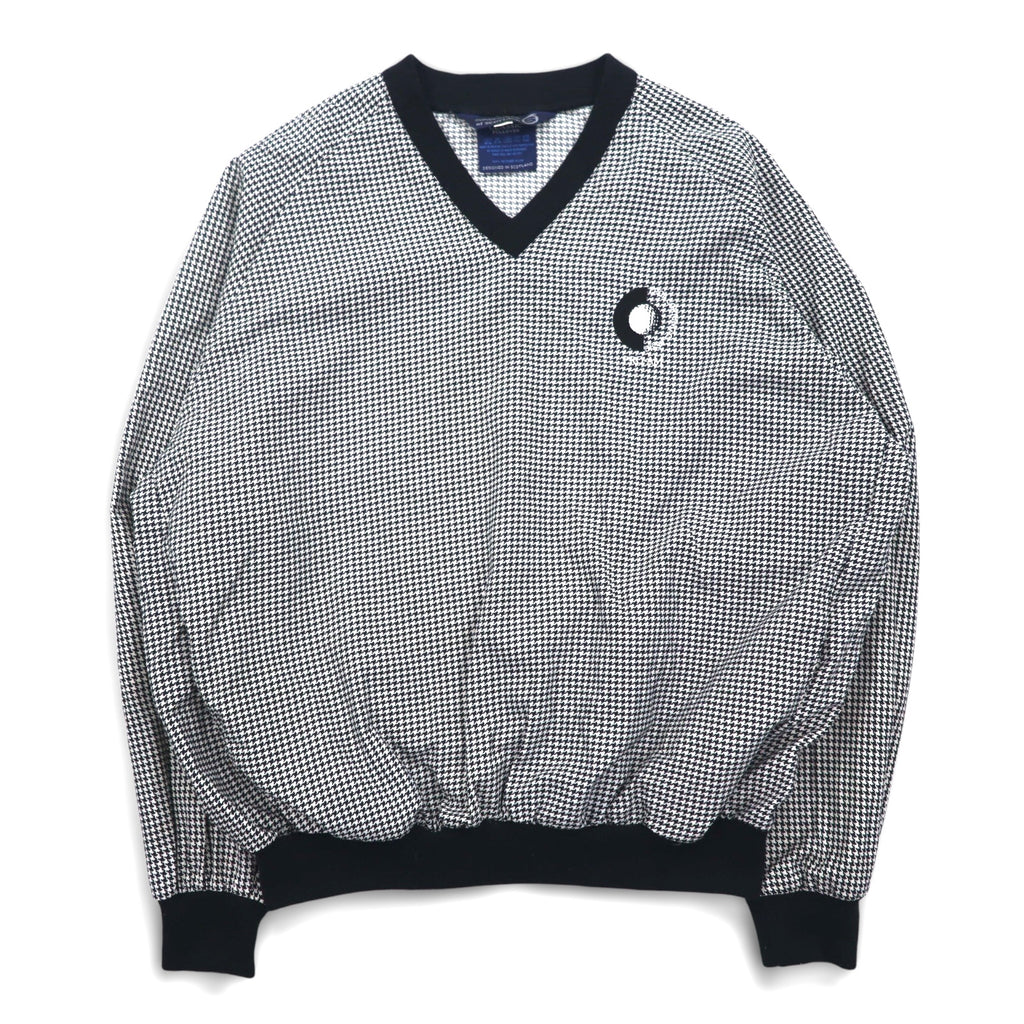 SUNDERLAND of SCOTLAND スコットランド製 ピステ プルオーバー ナイロンジャケット L ホワイト 千鳥格子