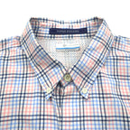 Columbia PFG Super Bahama UVカット オムニシェード バハマ フィッシングシャツ L ホワイト ブルー チェック ナイロン FM7190