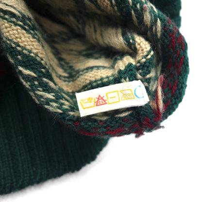 Polo Ralph Lauren 90年代 バーズアイ ノルディック ニット セーター XL グリーン ウール 羊毛