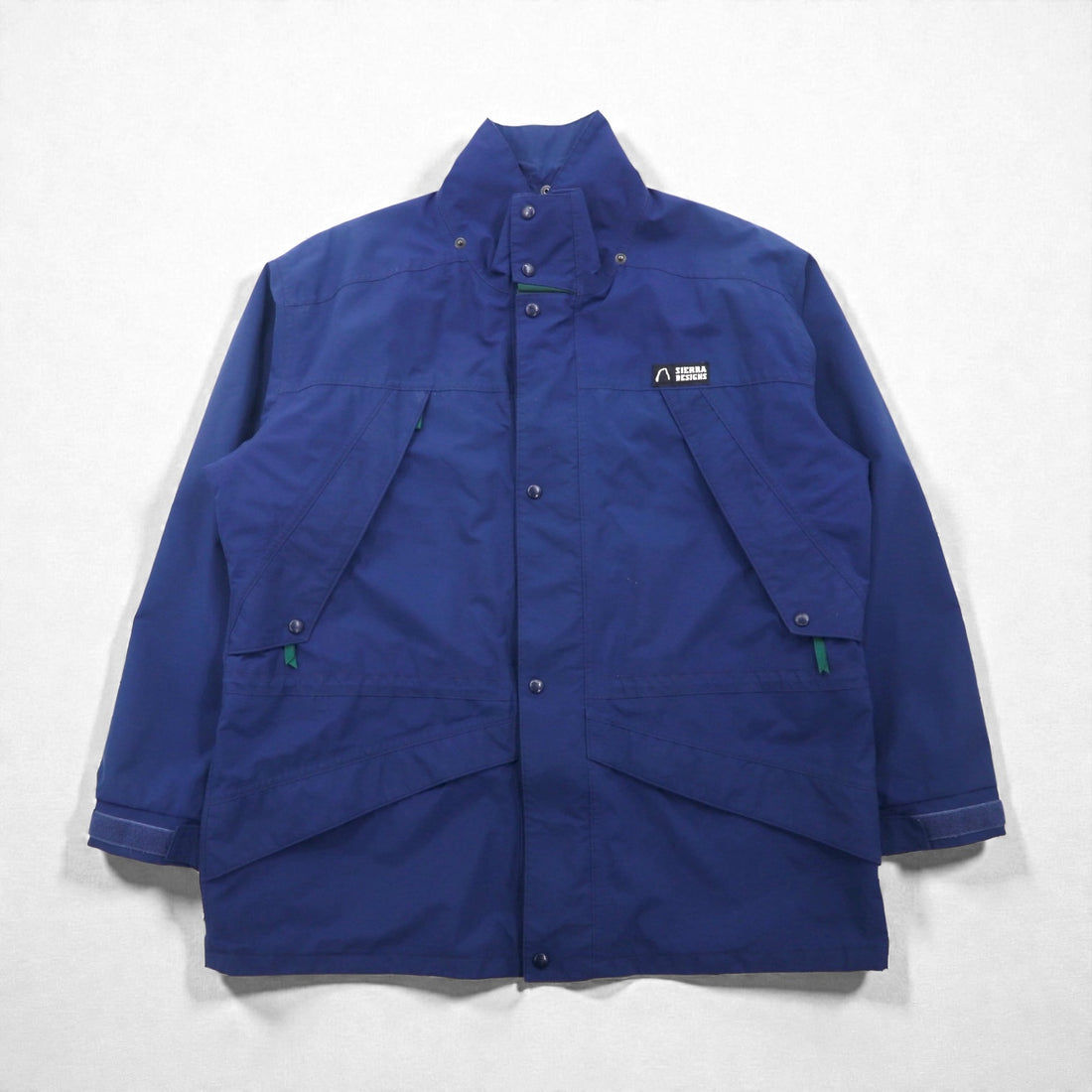 SIERRA DESIGNS 90s Made in Canada GORE-TEX Mountain Jacket, XL, Navy, Waterproof Double Zip, BLACK, WATER LIMITED