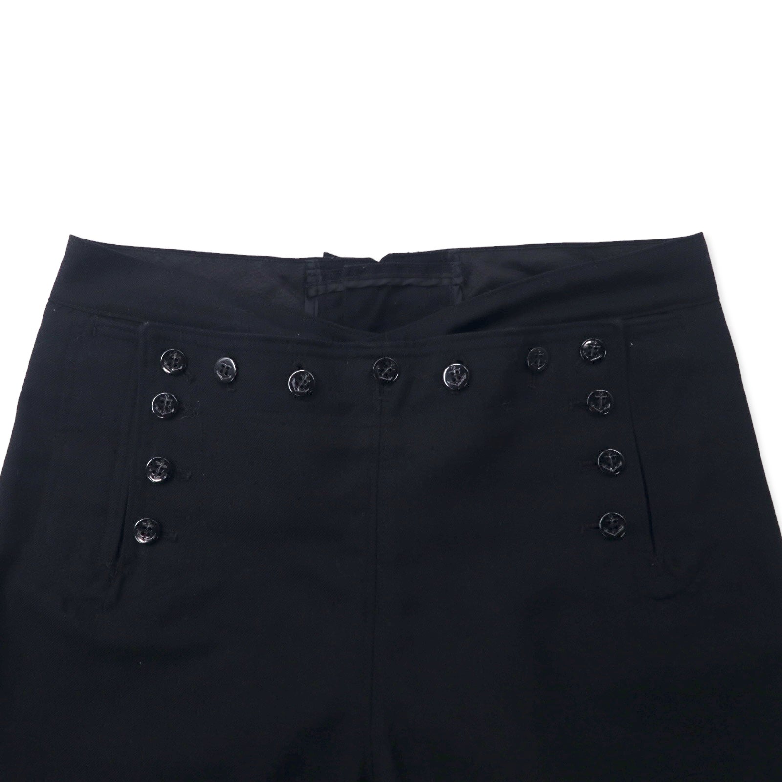 US NAVY 80年代 13ボタン ワイド セーラーパンツ 34R ネイビー メルトン ウール ミリタリー 8405-01-076-6024 GARMENT CORPORATION
