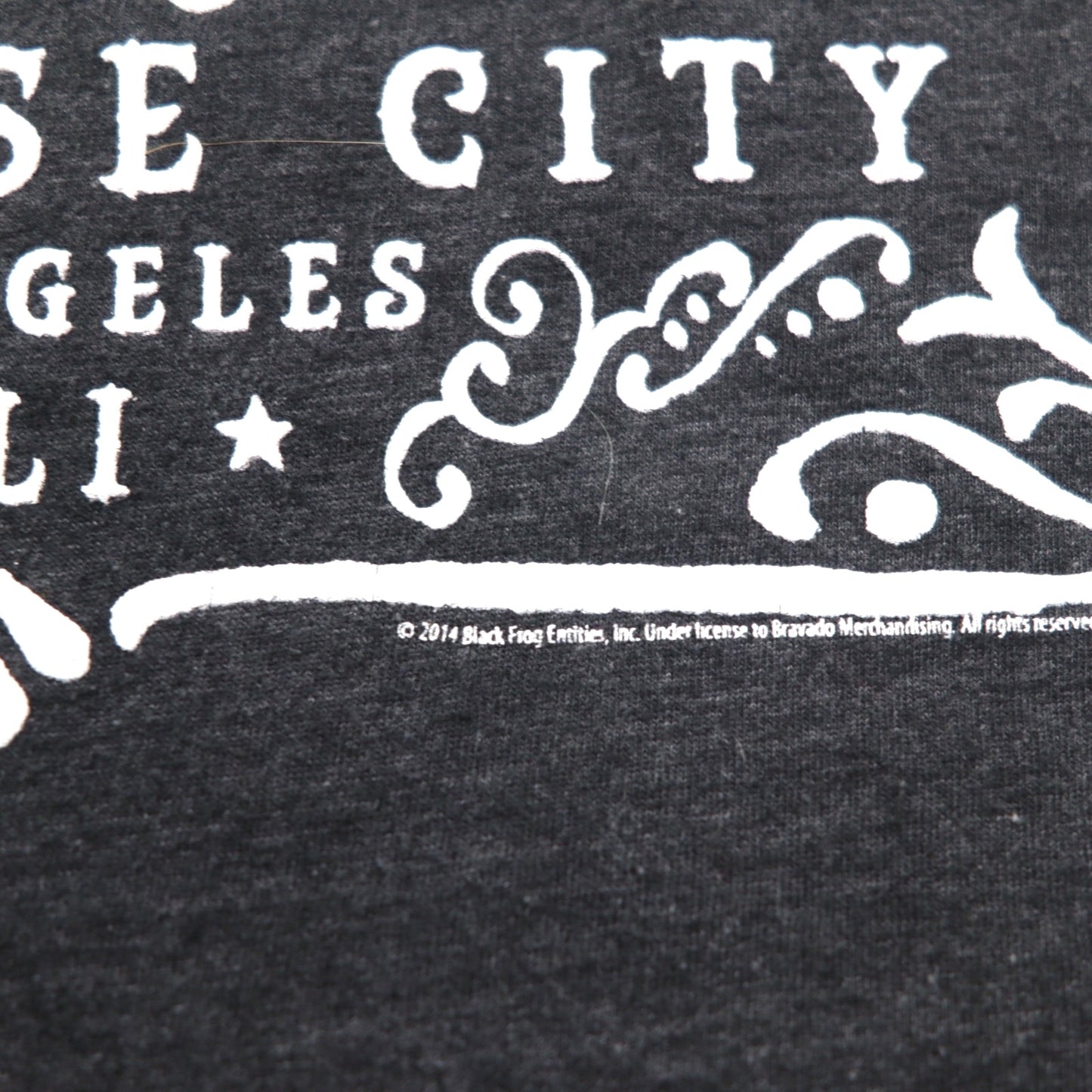 GUNS N' ROSES Rock Band T-Shirt XL Gray Cotton PARADISE CITY Skull Bravado Made in Mexico