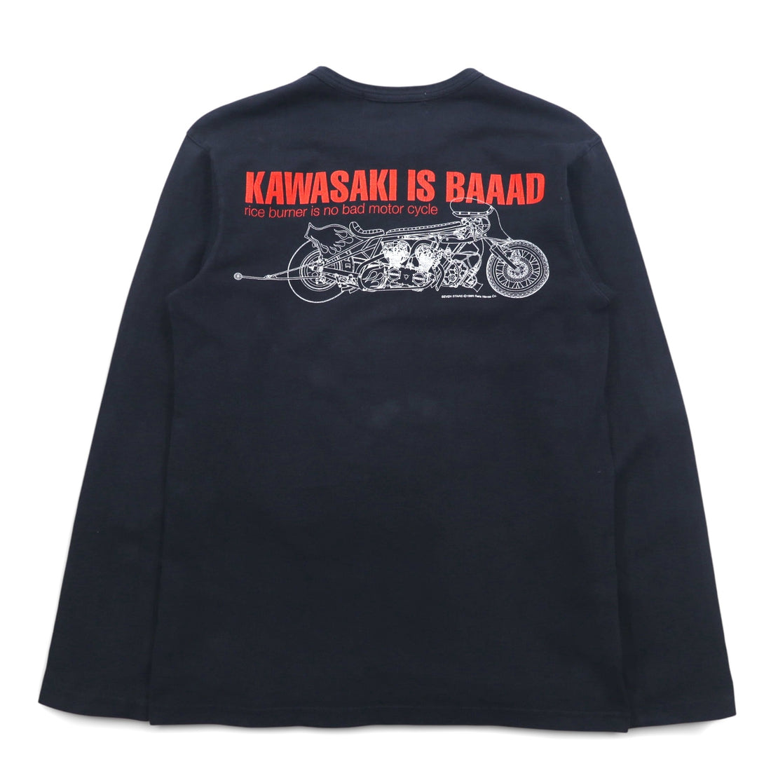 90年代 SOTQ ロングスリーブTシャツ ロンT L ブラック 川崎 kawasaki is BAAAD 両面プリント MOTORWN限定