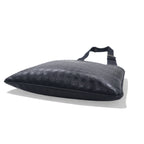 Salvatore Ferragamo イタリア製 ガンマソフト ショルダーバッグ ブラック レザー  ガンチーニ モノグラム 型押し FB-24 9420