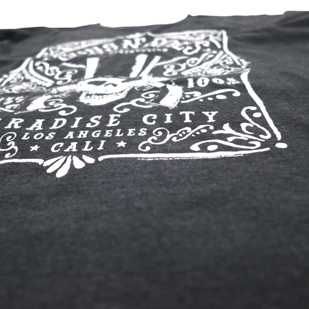 GUNS N' ROSES ガンズアンドローゼズ ロック バンド Tシャツ XL グレー コットン PARADISE CITY スカル bravado メキシコ製