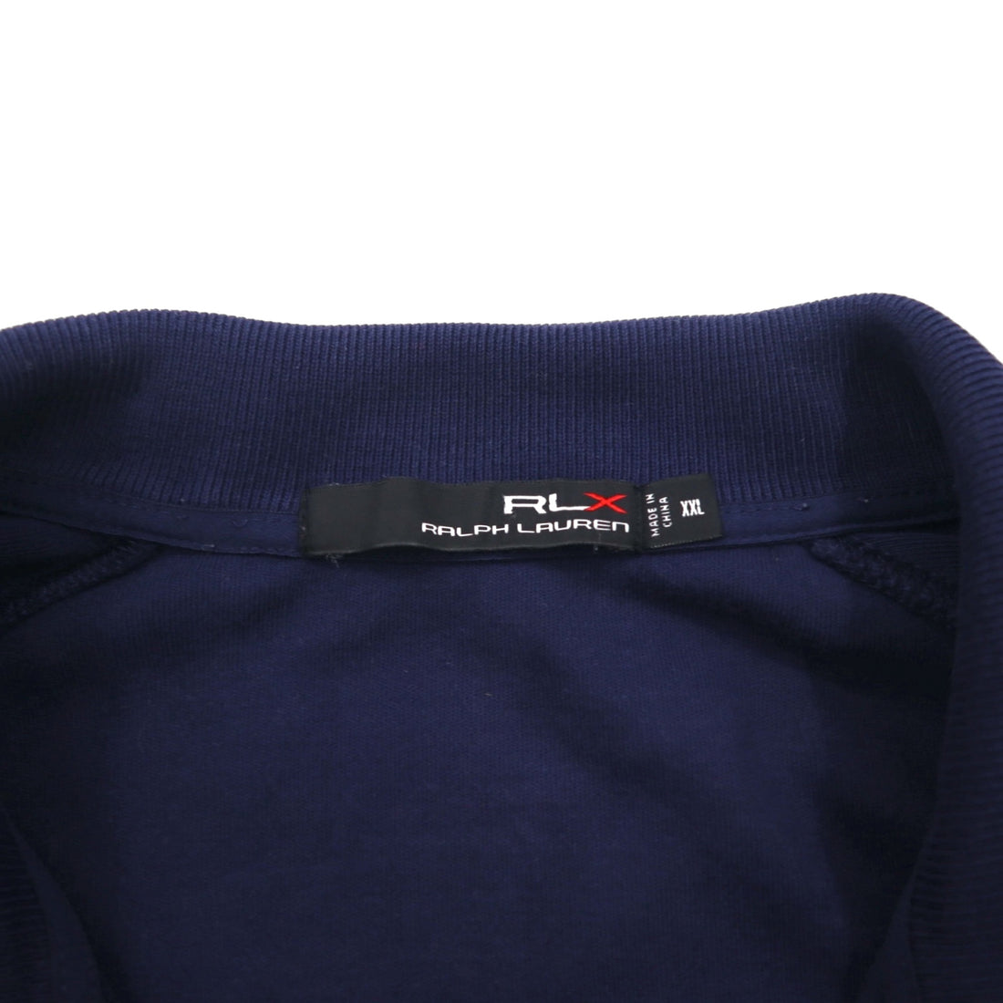 RLX Ralph Lauren Track Jacket Jersey 2XL Navy Cotton Sideline