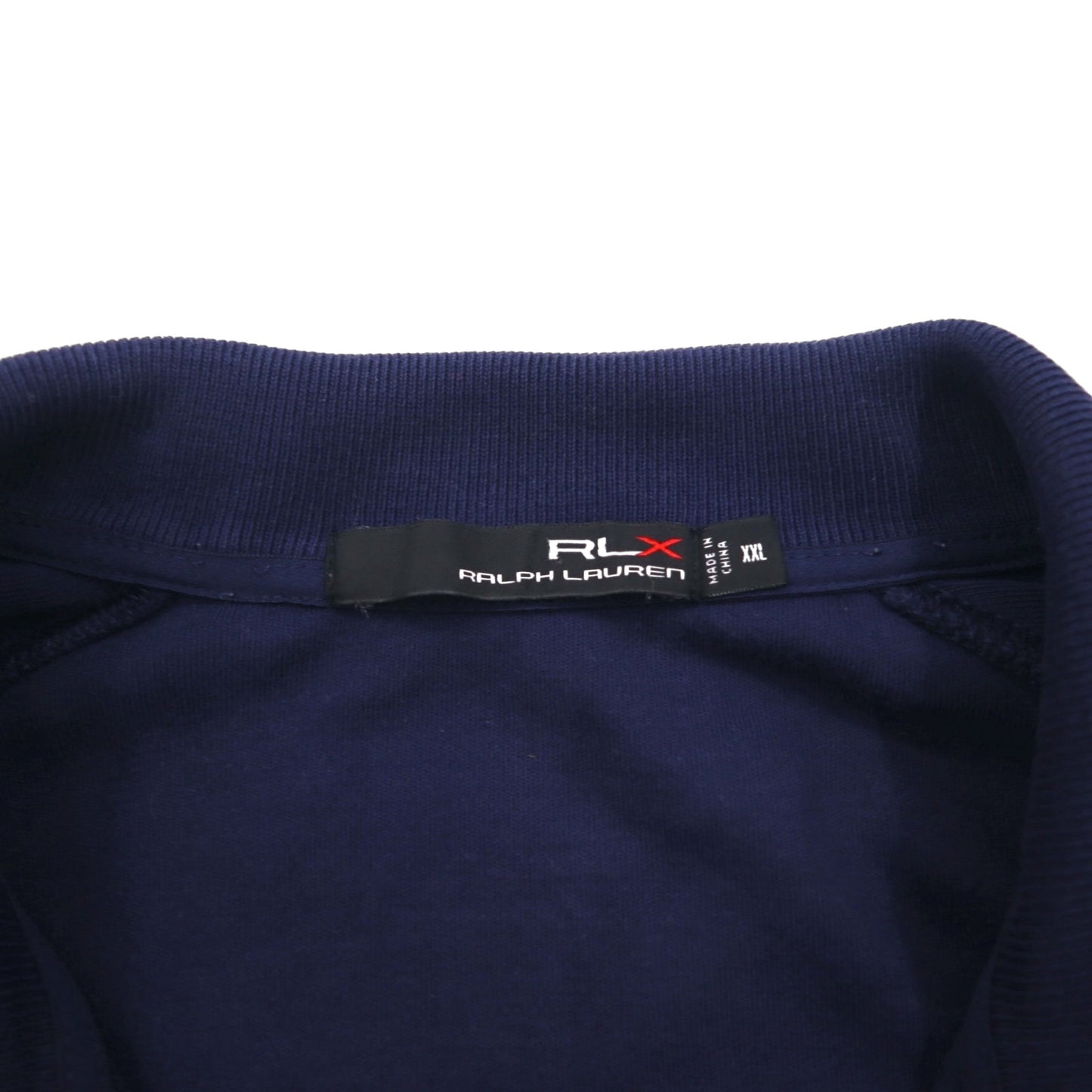 RLX Ralph Lauren トラックジャケット ジャージ 2XL ネイビー コットン サイドライン