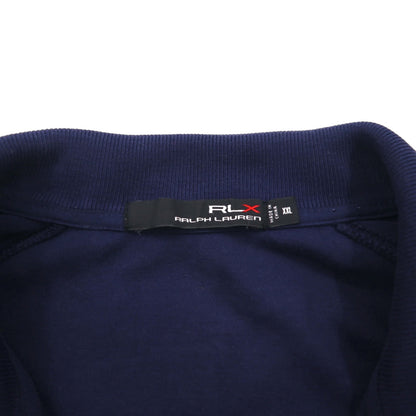 RLX Ralph Lauren トラックジャケット ジャージ 2XL ネイビー コットン サイドライン
