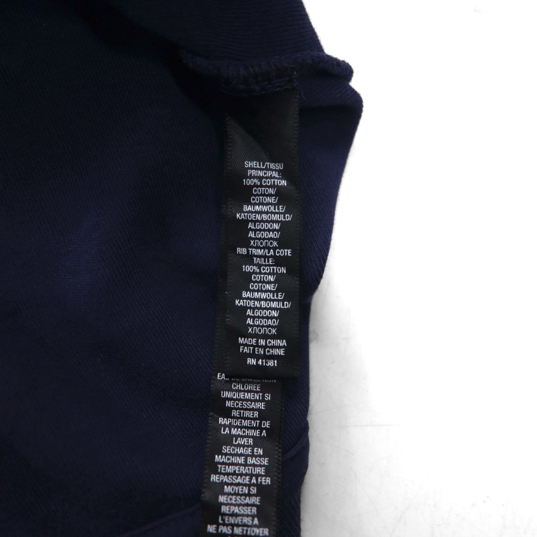 RLX Ralph Lauren Track Jacket Jersey 2XL Navy Cotton Sideline