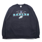 Lee SPORT 90年代 NFL プリント スウェット 2XL ブラック コットン 裏起毛 PHILADELPHIA EAGLES