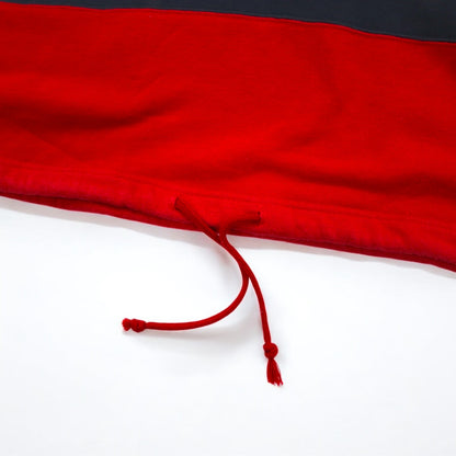 CHAPS RALPH LAUREN 90年代 ハーフジップ スウェット L レッド コットン ドローコード